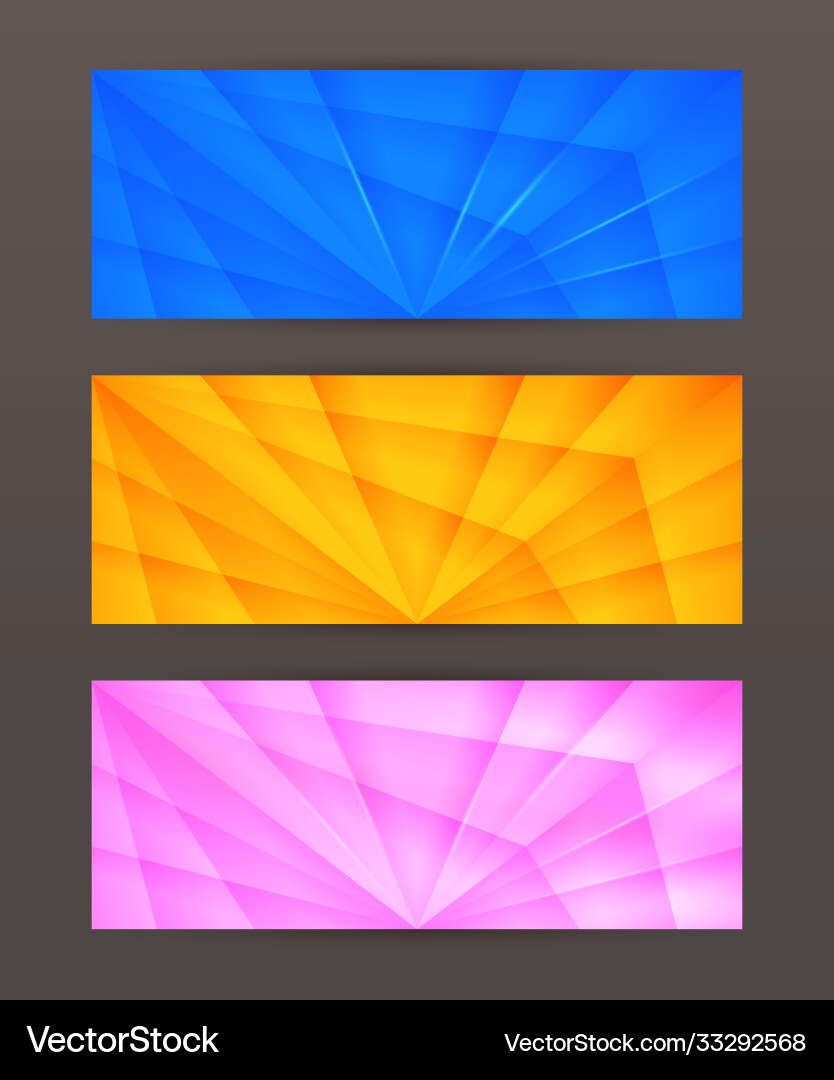 Set horizontal banner header website3 Set horizontal banner header website3 vector image