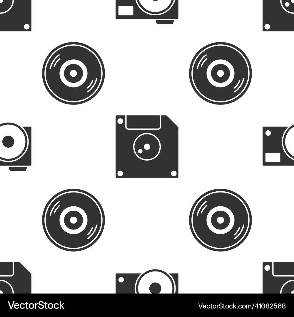 Set photo camera floppy disk for computer data Vector Image
