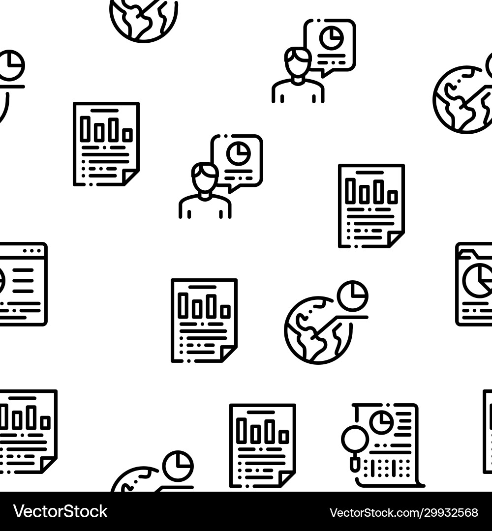 Statistician assistant seamless pattern Statistician assistant seamless pattern Vector Image