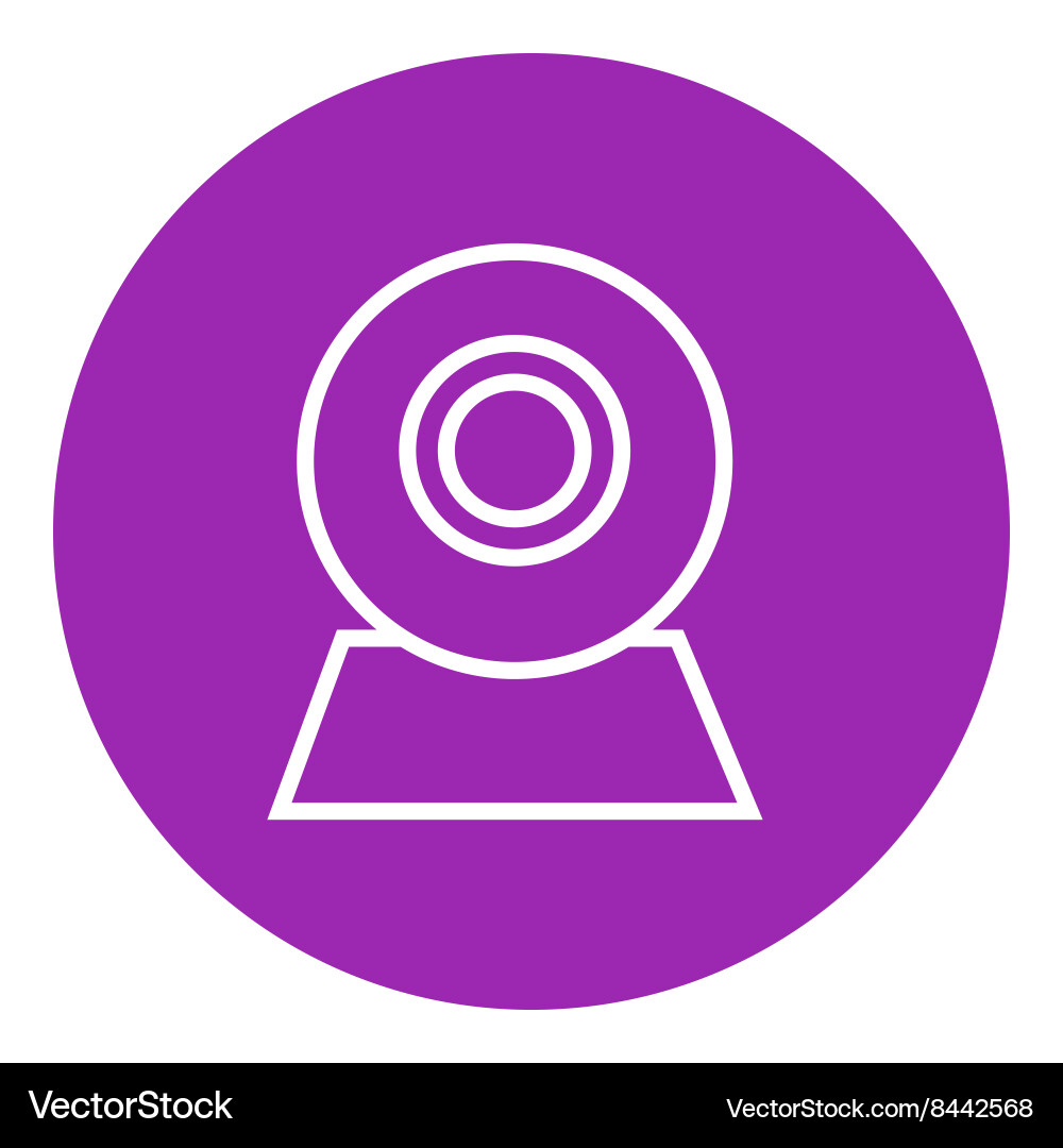 Web camera line icon Vector Image