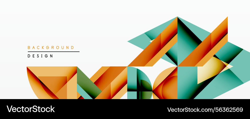 Abstract geometric design overlapping shapes Abstract geometric design overlapping shapes vector image