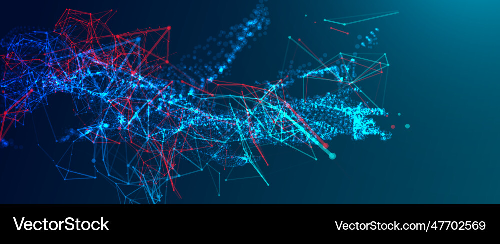 Abstract polygonal background with connecting Abstract polygonal background with connecting vector image