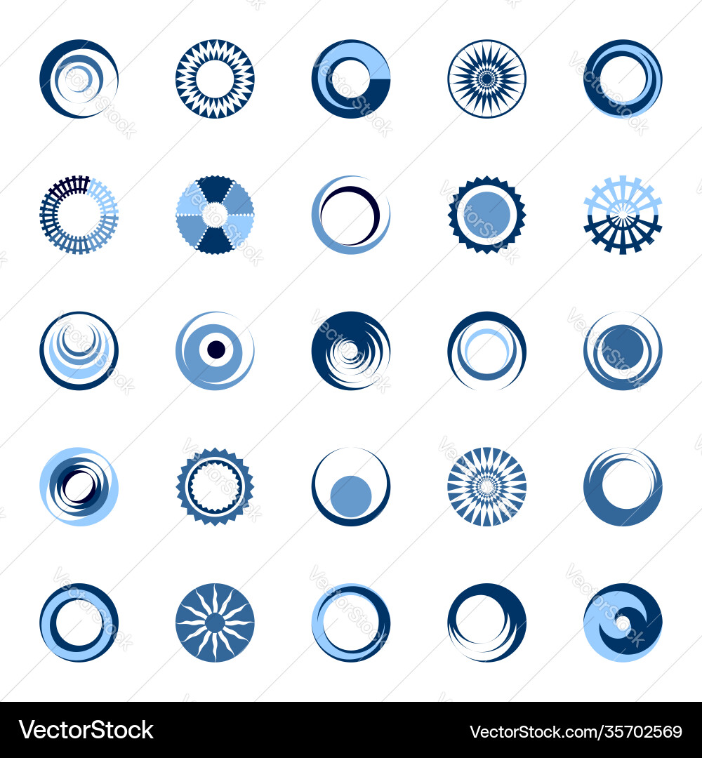Design elements set vector image