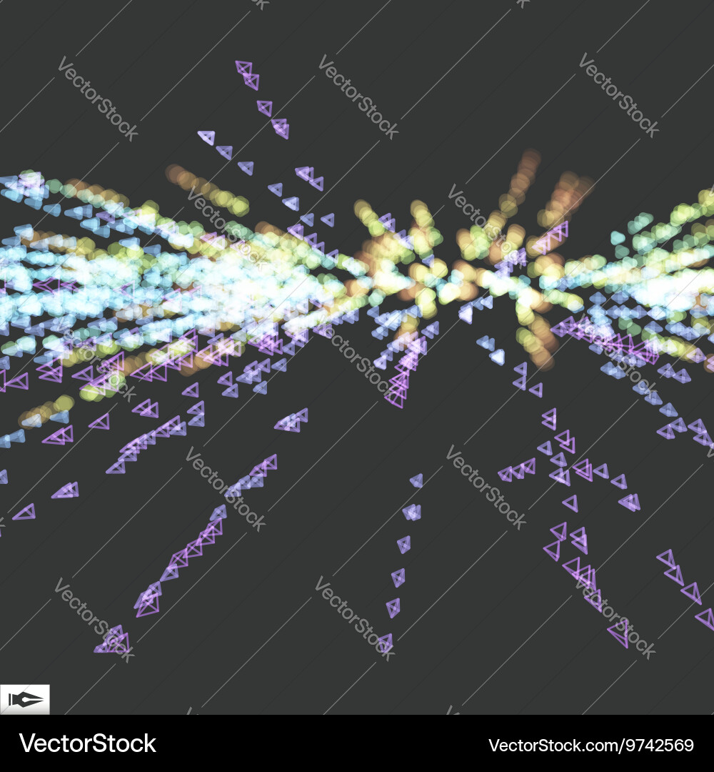 Dynamic Particle Burst Abstract Vector Image