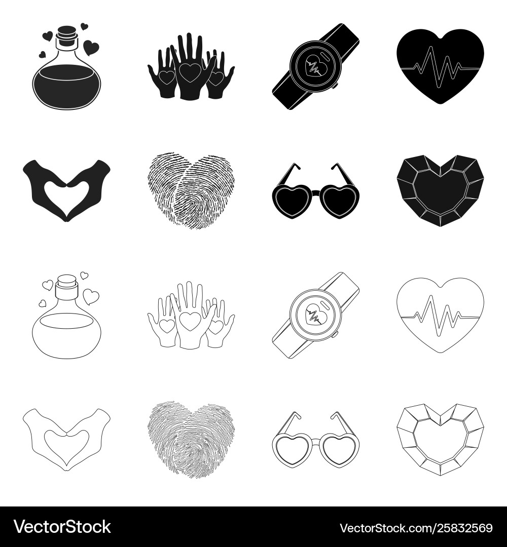 Isolated object abstract and shape logo set vector image
