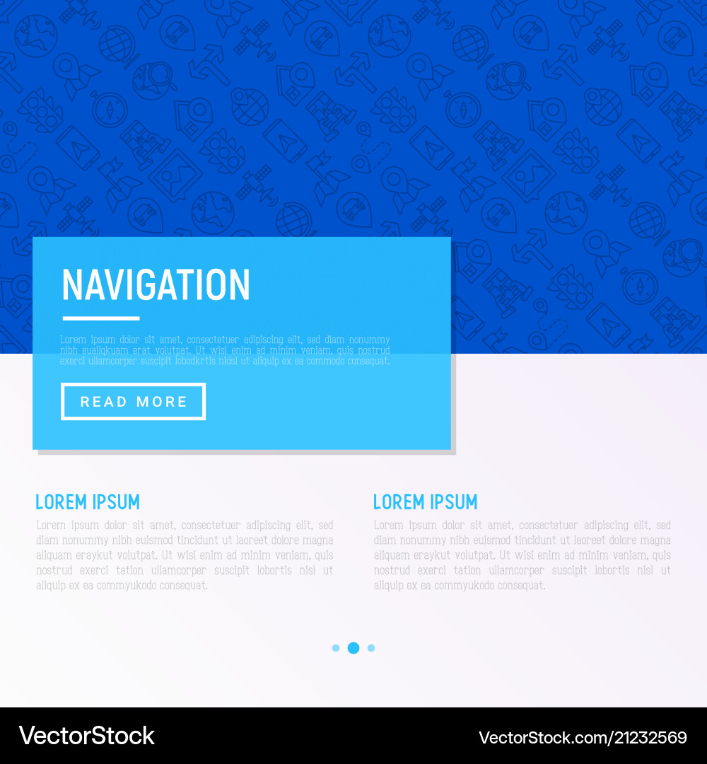 Navigation and direction concept Navigation and direction concept vector image