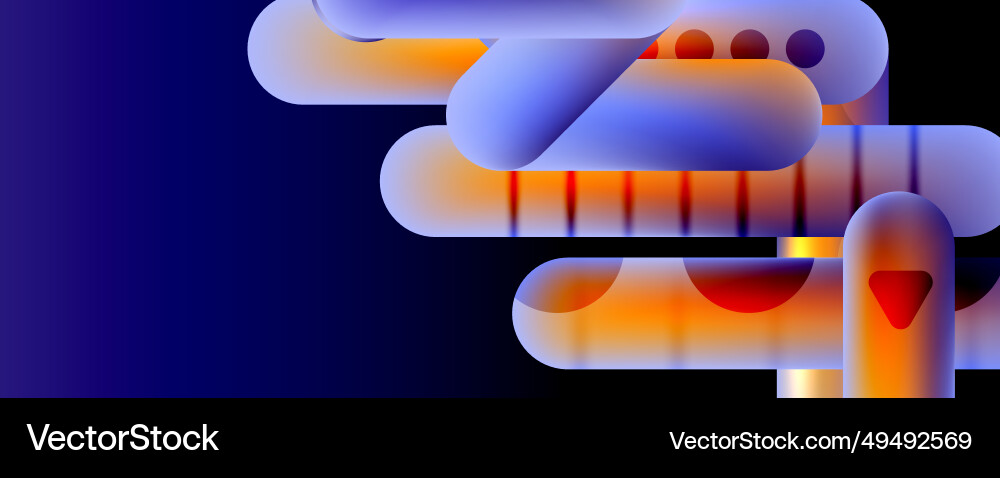 Round shapes and lines with fluid gradients Round shapes and lines with fluid gradients Vector Image