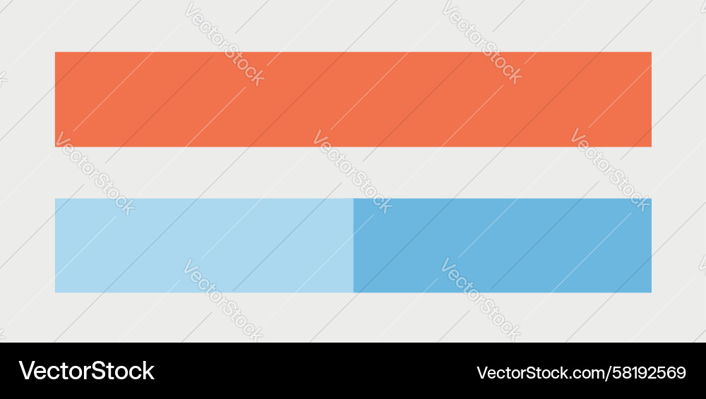 Segmented Bar Infographic Element Vector Image