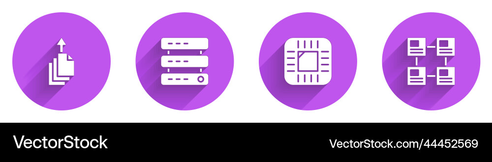 Set data export server web hosting Set data export server web hosting vector image