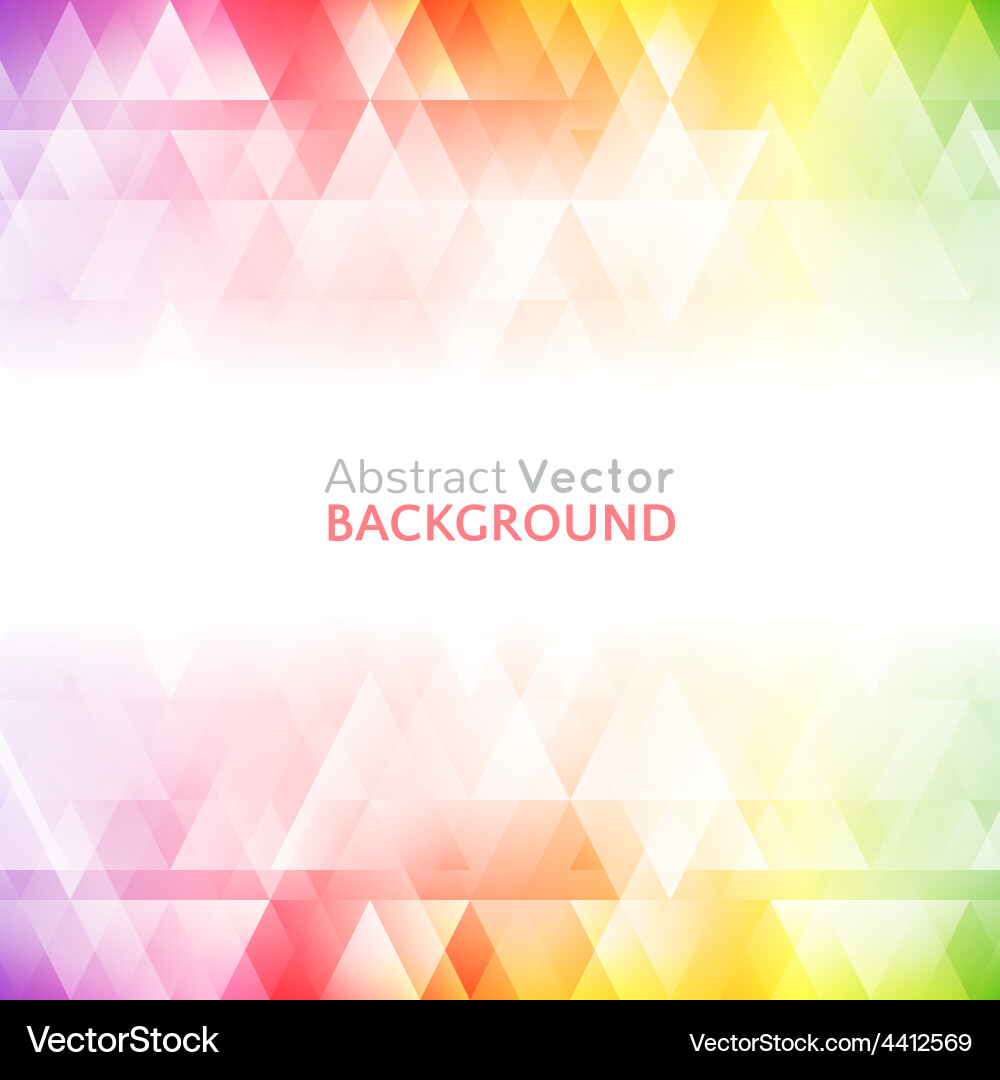 Triangle Rainbow Gradient Background Vector Image