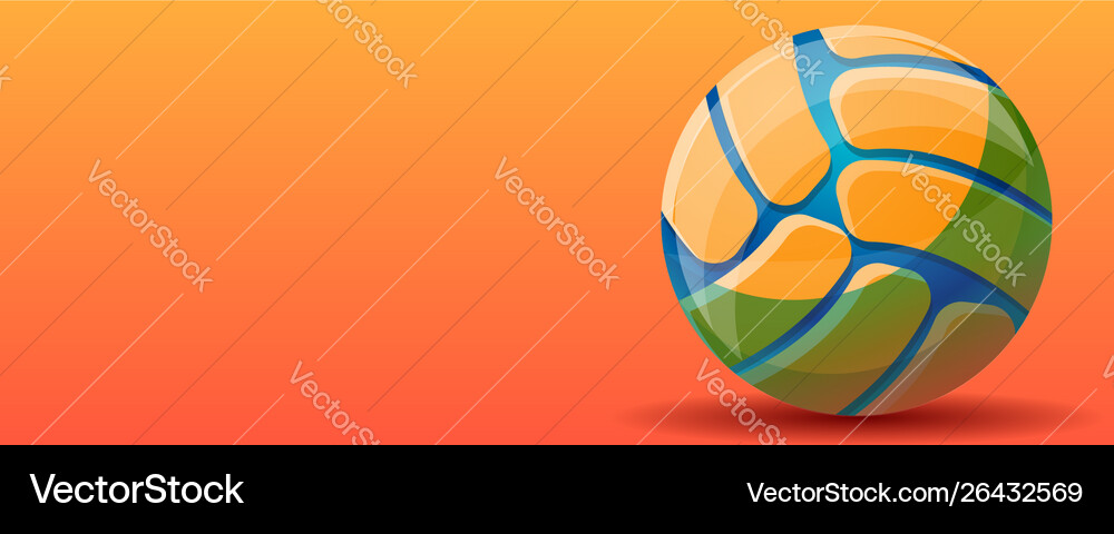Volleyball Sport Konzept Banner Cartoon Stil Volleyball Sport Konzept Banner Cartoon Stil vektorbild