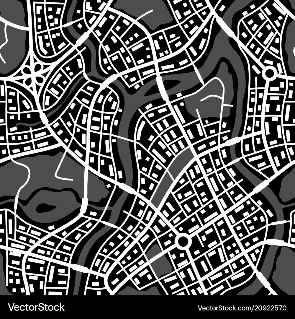 Abstract city map seamless pattern Abstract city map seamless pattern vector image
