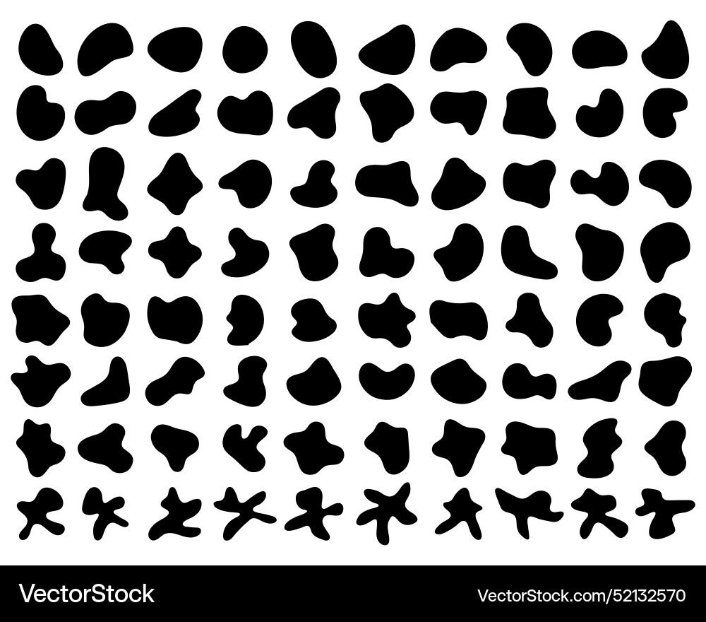 Arbitrary figures of irregular shape vector image