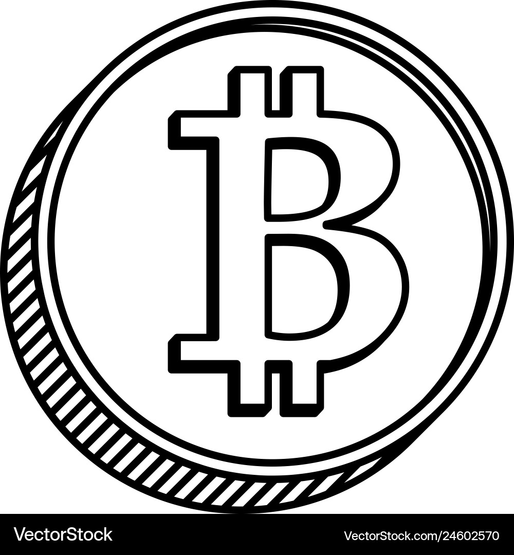 Bitcoin Coin Icon - Cryptocurrency Symbol – Royalty-Free Vector |  VectorStock