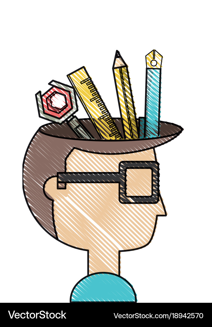 Creative process design Royalty Free Vector Image