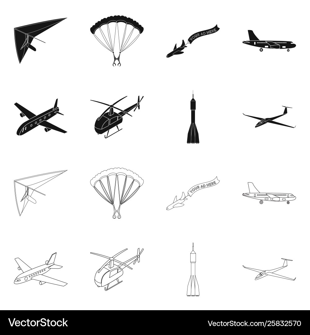 Design transport and object icon set Vector Image