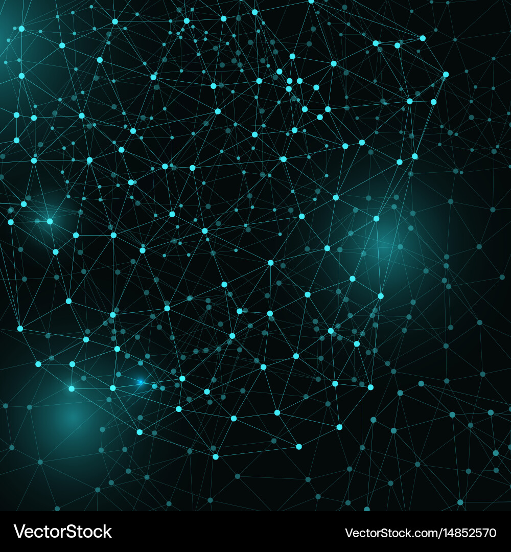 Dynamic Network Background vector image