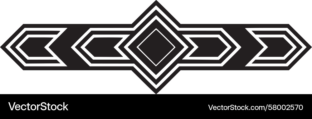 Elegant Deco Border Pattern Vector Image