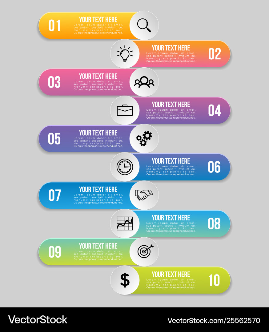 Infographic design template with options steps Vector Image