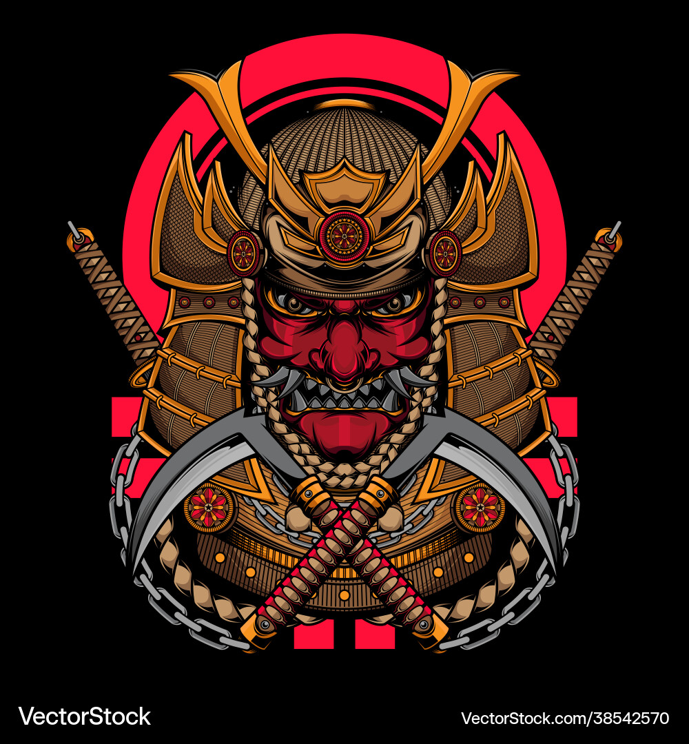 Japanese Samurai Vector