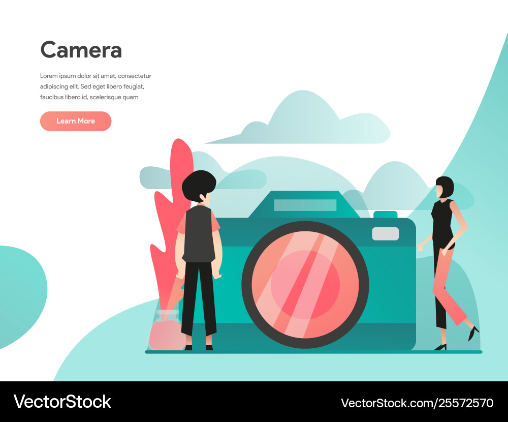 Modern Camera Concept vector image