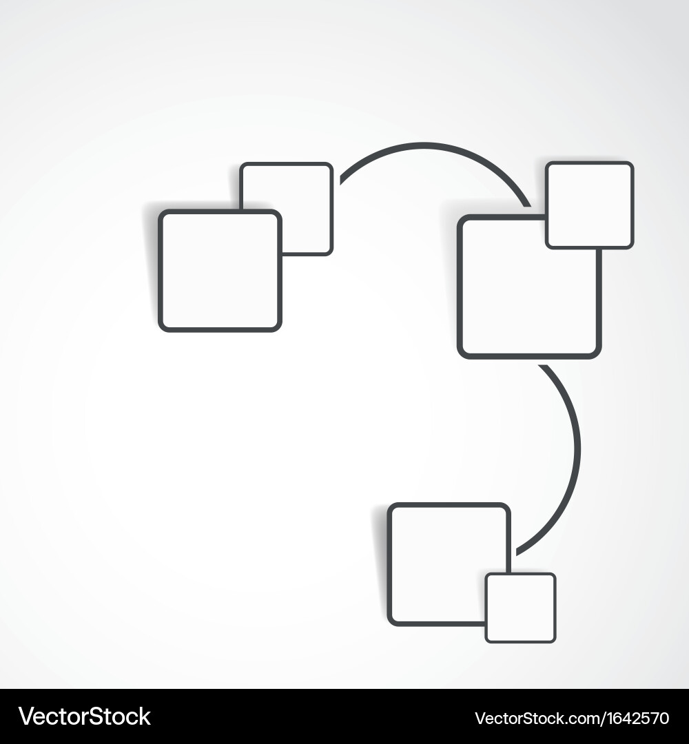 Modern Connection Networks vector image