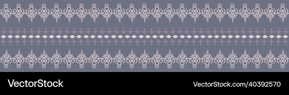 Seamless pattern on 4 x 1 format - horizontal Vector Image