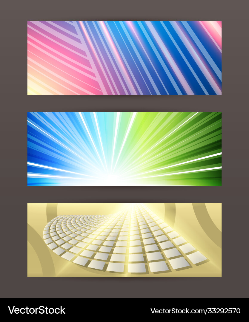 Set horizontal banner header website36 Set horizontal banner header website36 vector image