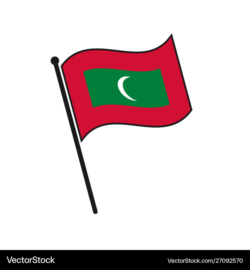 Simple flag isolated Simple flag isolated vector image