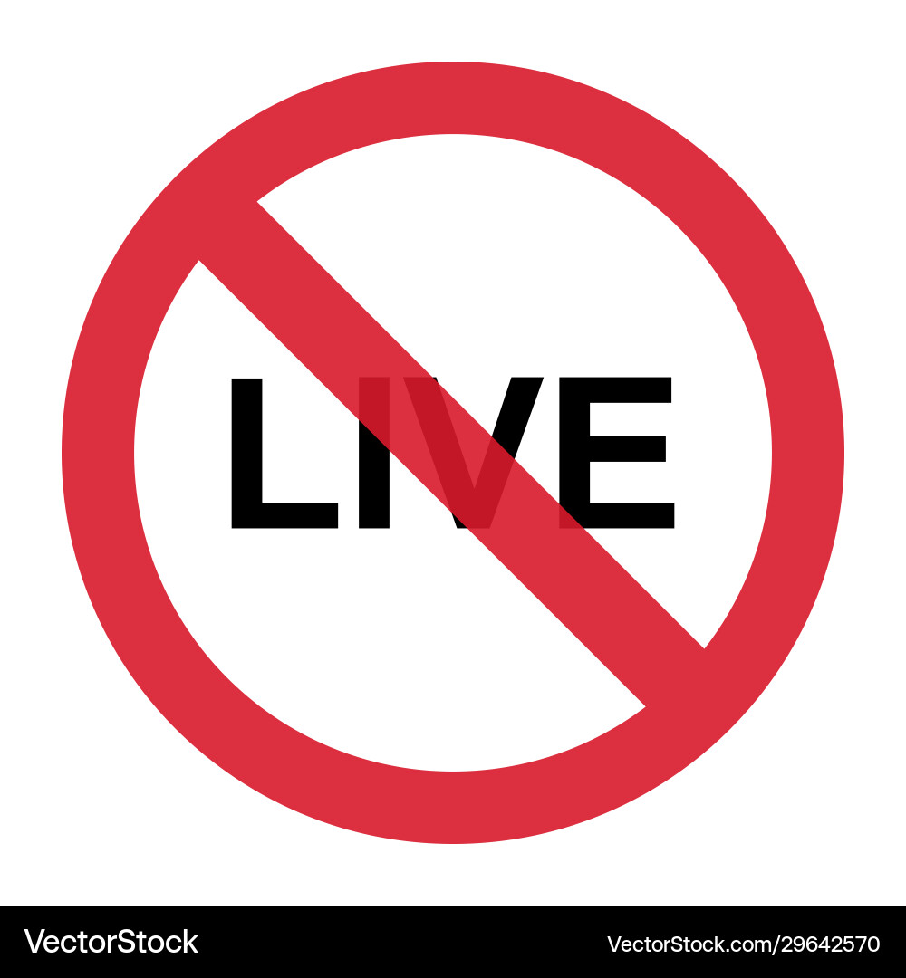 Stop live streaming icon modern button design Stop live streaming icon modern button design vector image