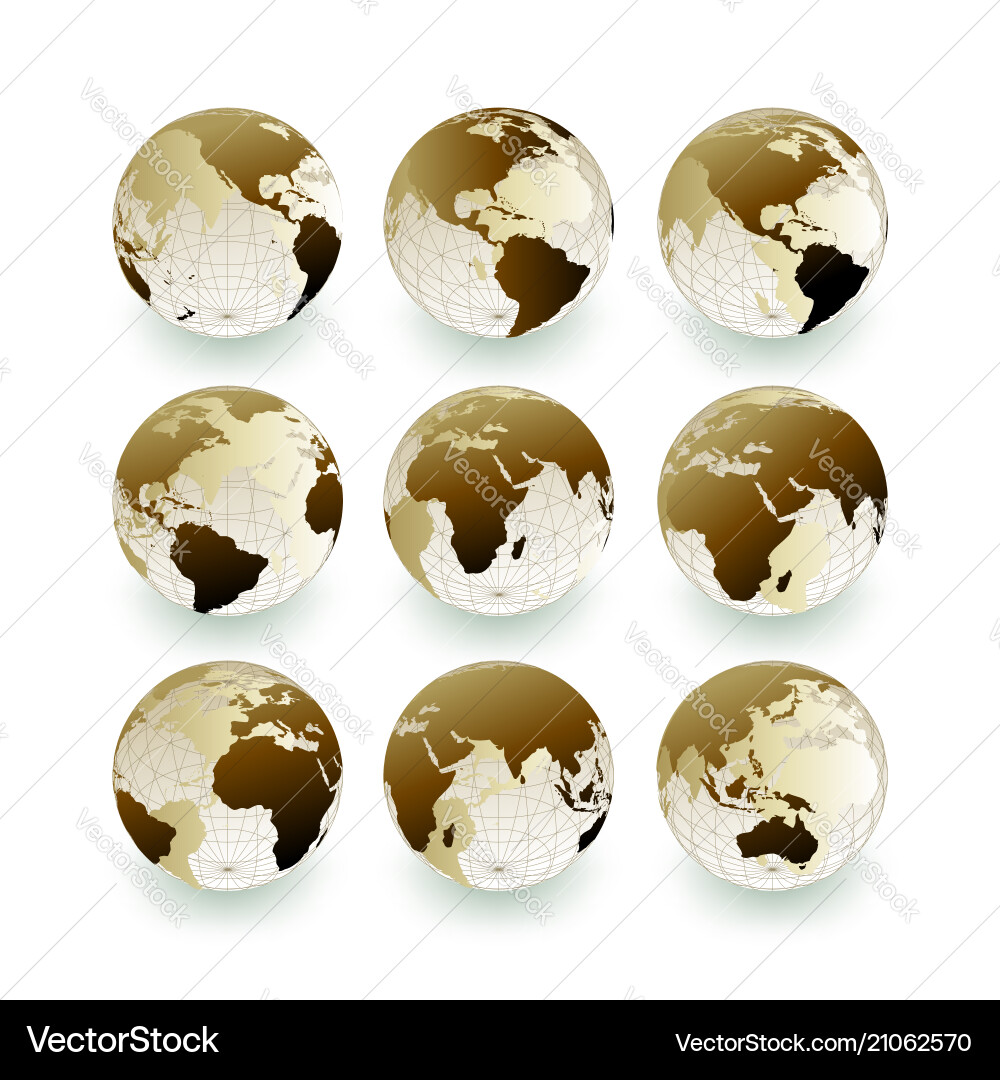 Users and charts line icon set vector image
