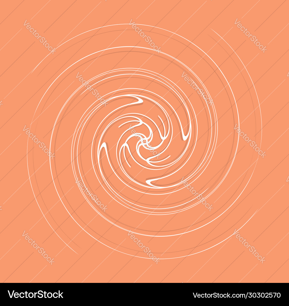 White helical spiraling curl and curly shape Vector Image