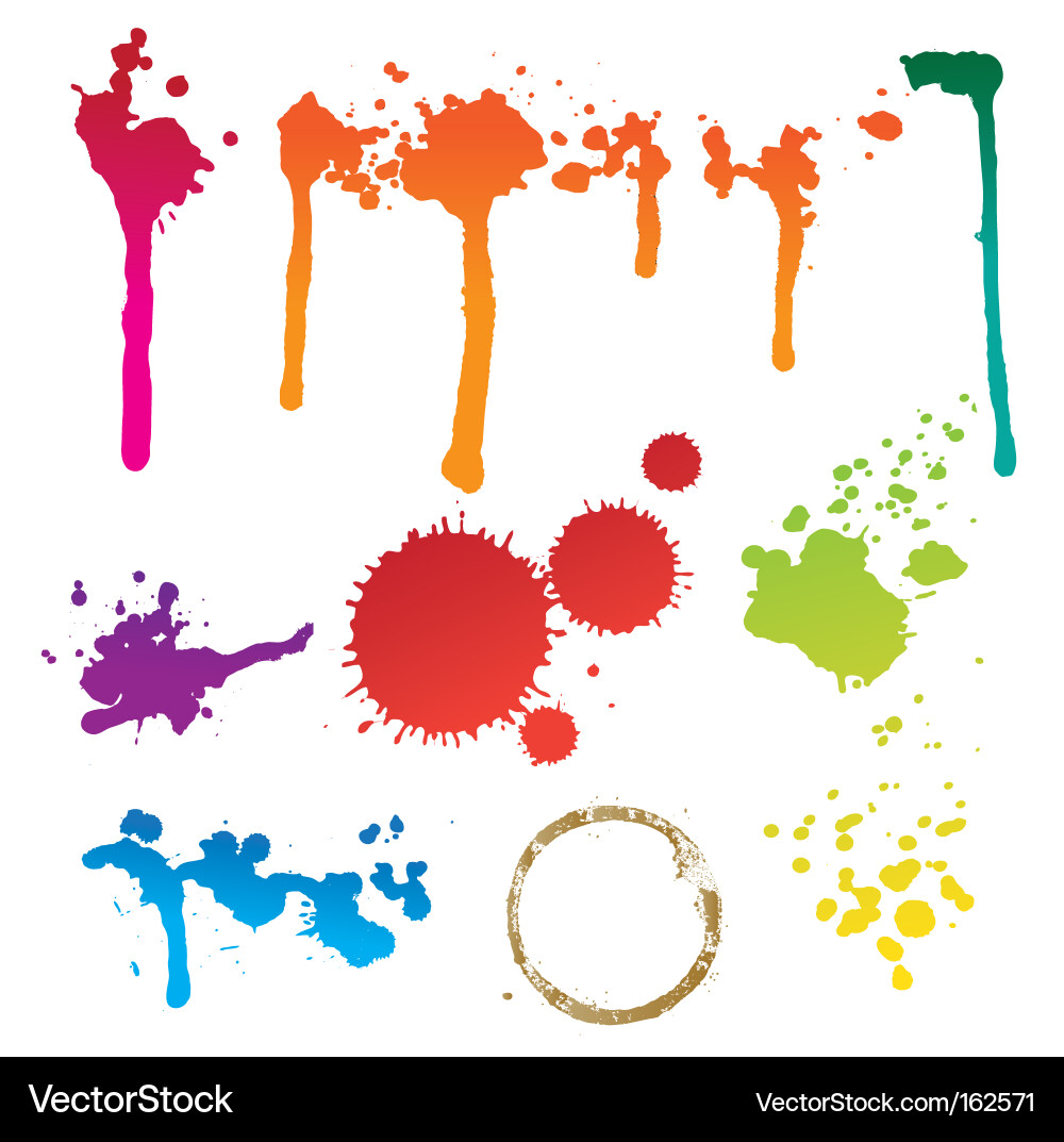 Abstract Splatter Art Vector Image