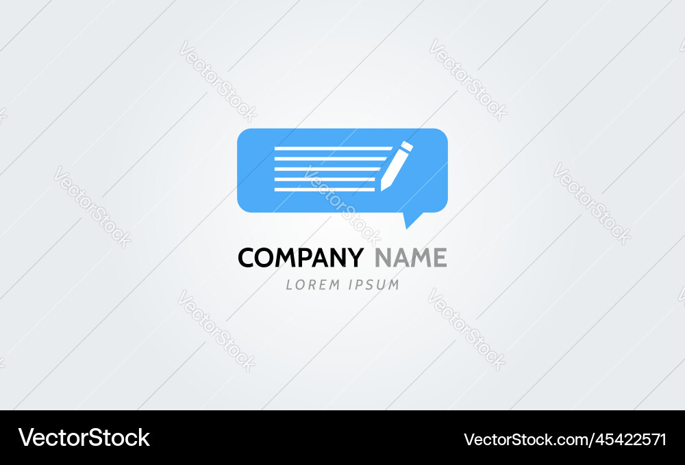 Compose document contract write iconlogo file Compose document contract write iconlogo file vector image