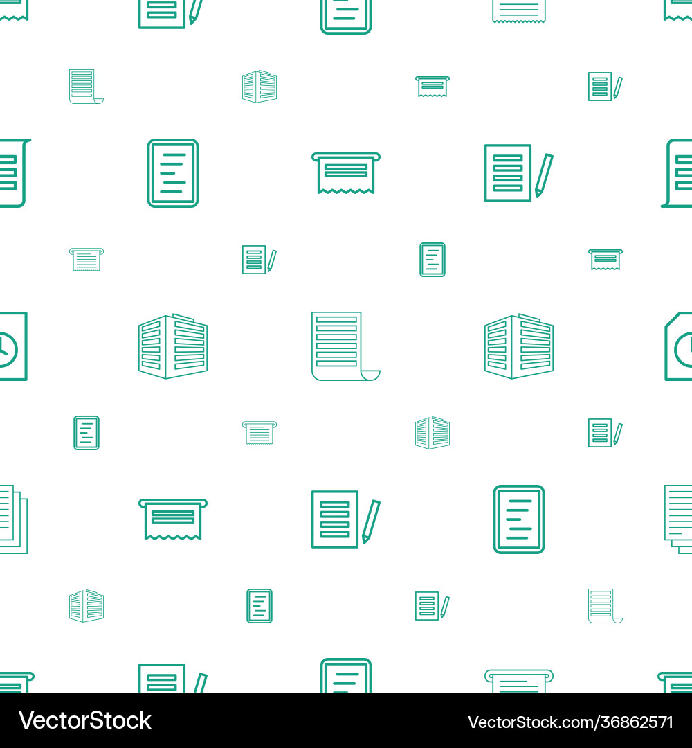 Documents icons pattern seamless white background vector image