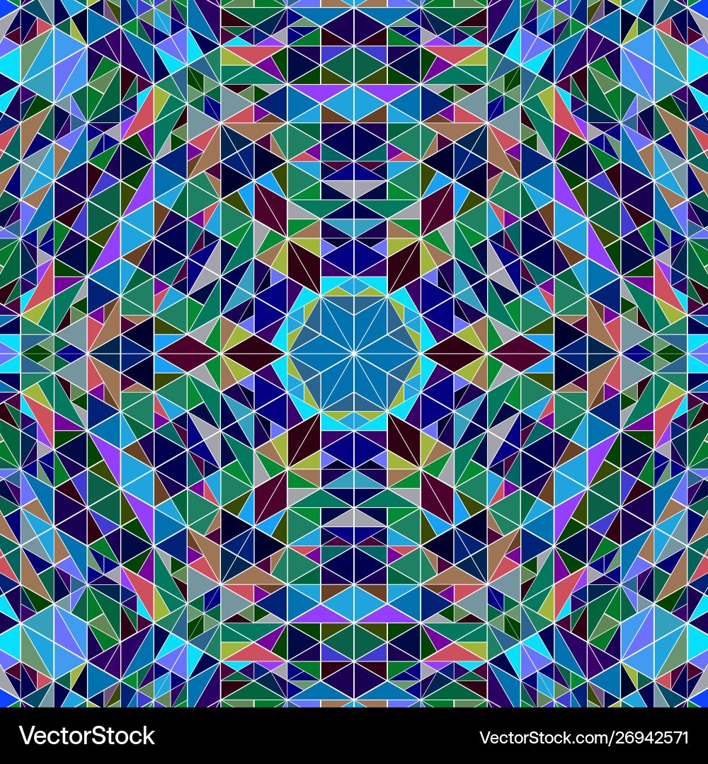 Dynamic colorful radial tiled mosaic pattern vector image