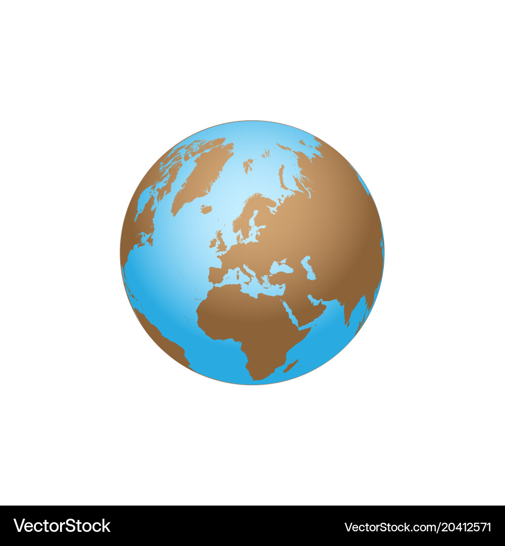 Earth globe background Royalty Free Vector Image