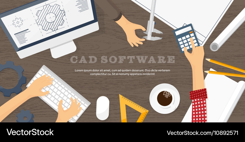 Engineering and architecture vector image