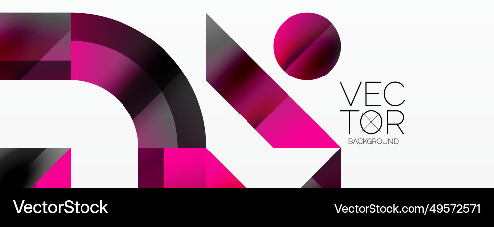 Glossy circle square triangle shapes minimalist Glossy circle square triangle shapes minimalist vector image
