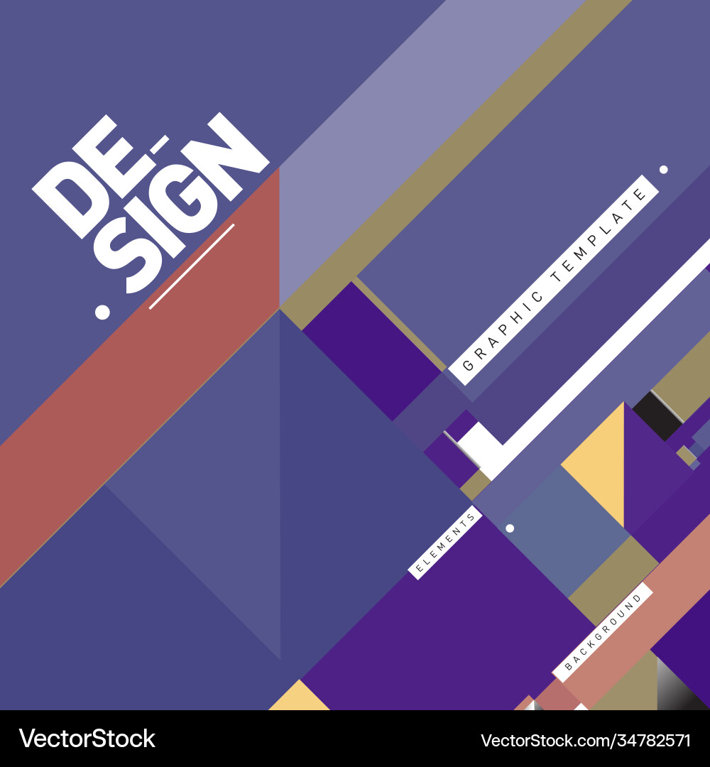 Modern colorful background material design vector image