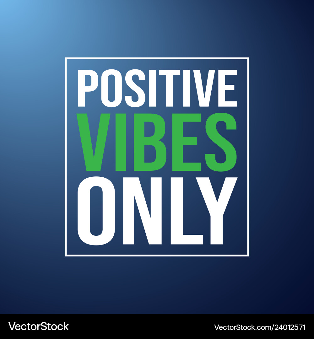 Positive Vibes nur Leben Zitat mit modern Positive Vibes nur Leben Zitat mit modern vektorbild