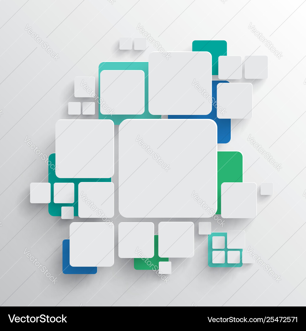 Rounded shape with shadow and colorful circle Rounded shape with shadow and colorful circle Vector Image
