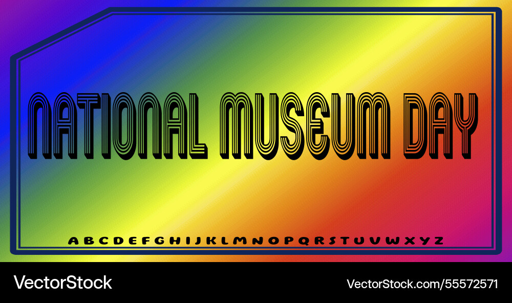 Text effects with editable colors and abstract Vector Image