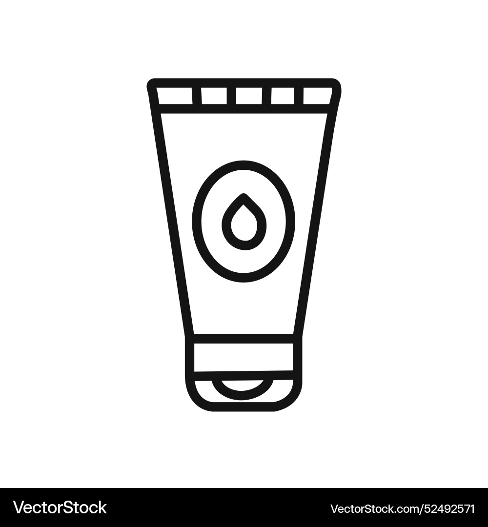 Water-based lubricant icon linear graphics set vector image