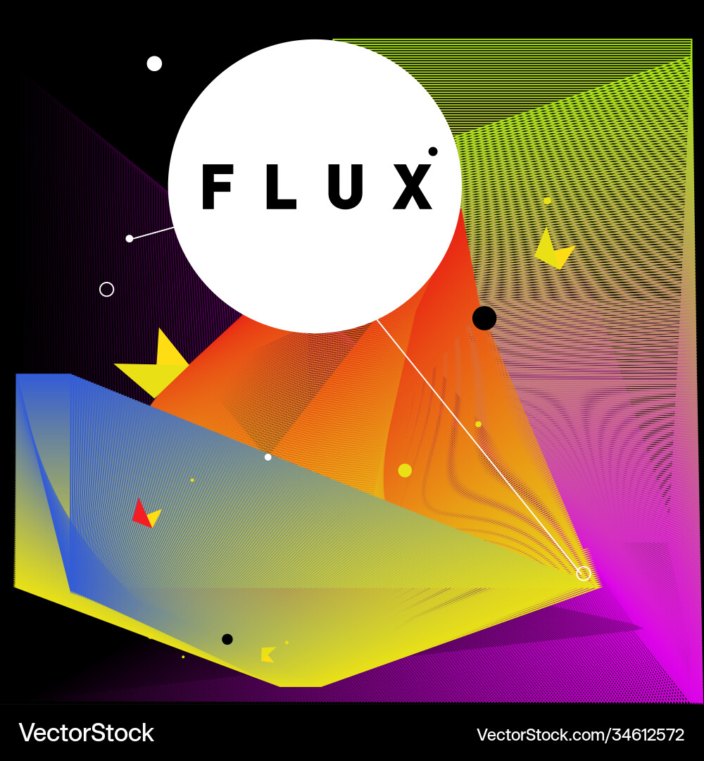 3d colorful wave background dynamic flux effect 3d colorful wave background dynamic flux effect Vector Image