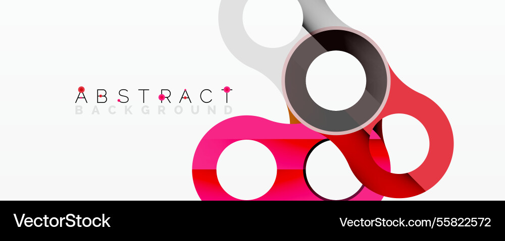 Abstract circle element composition Vector Image