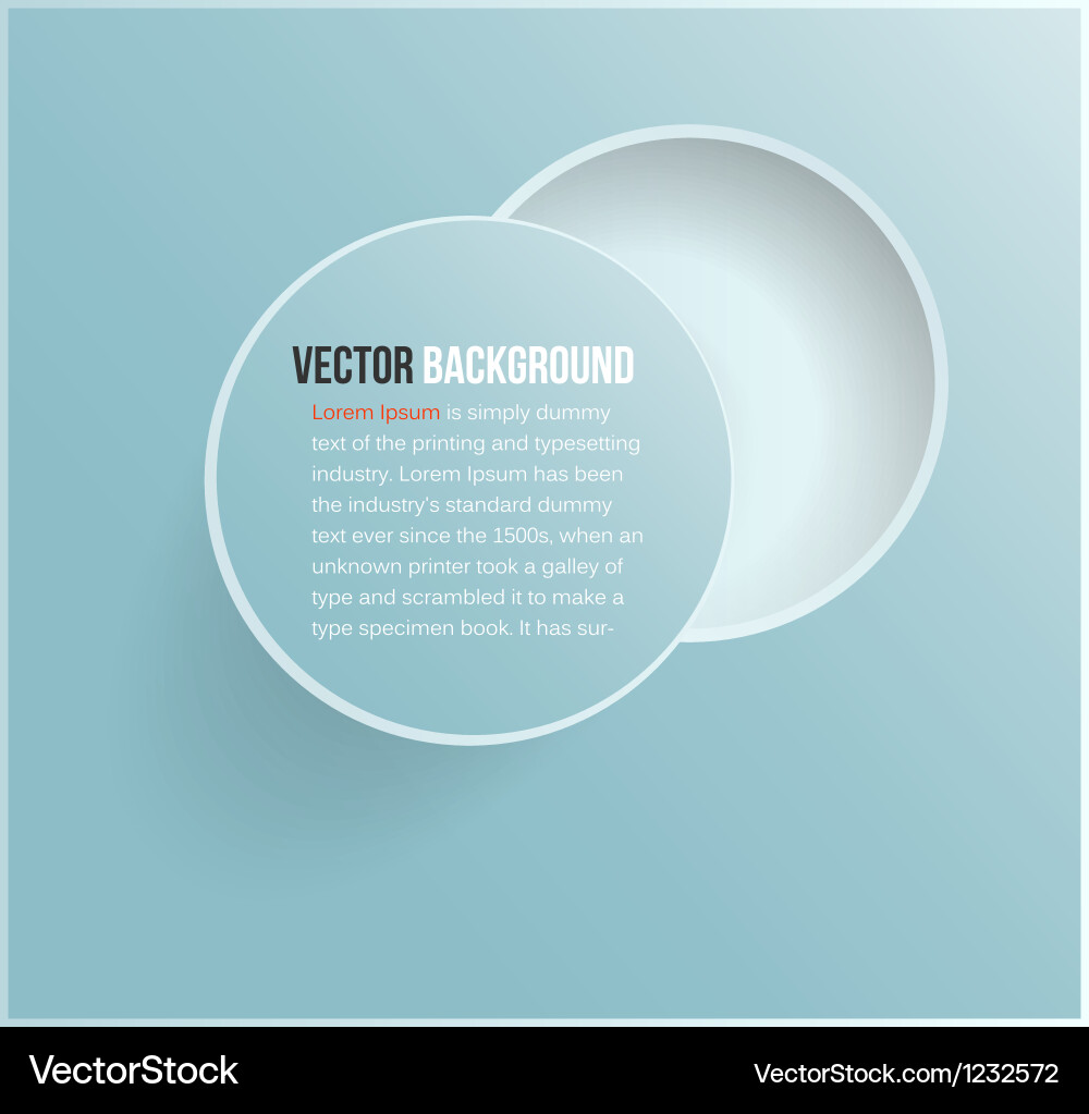 Abstract web design bubble Vector Image