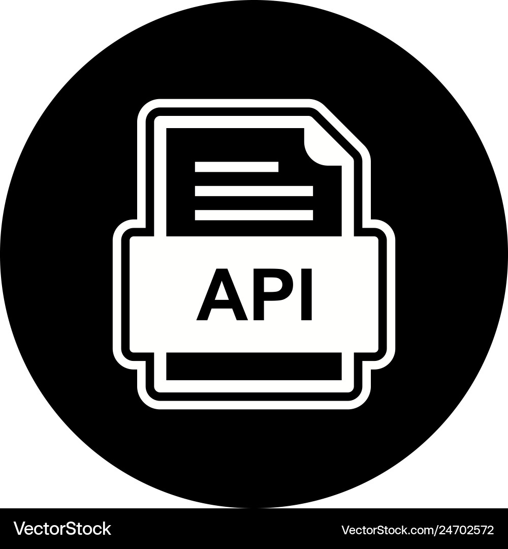 Api file document icon vector image