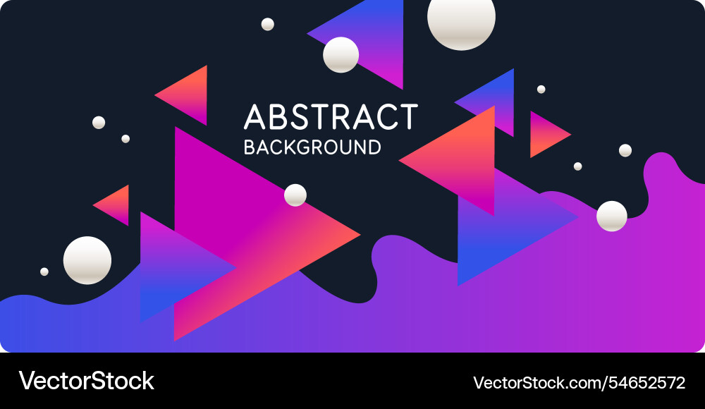 Background with abstract shapes a template vector image