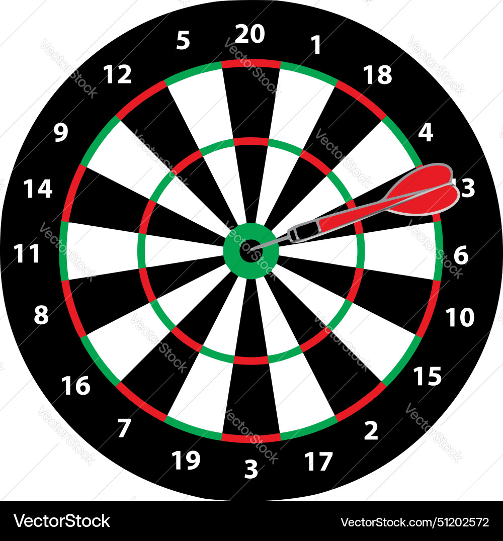 Dart target Vector Image